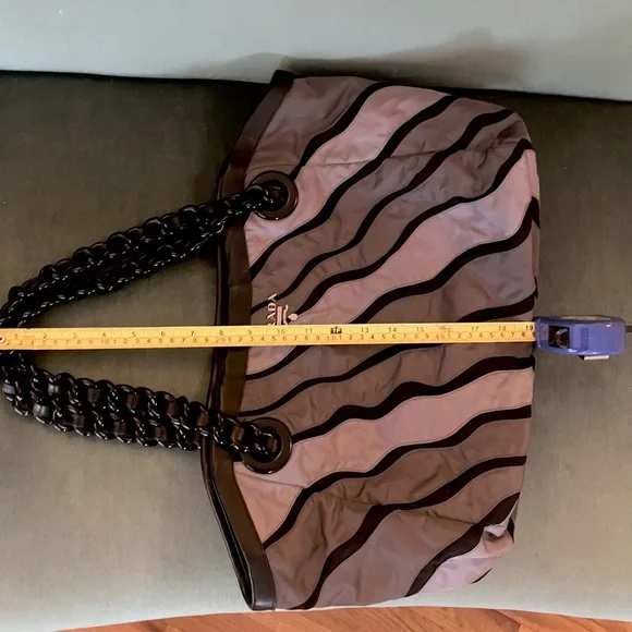 Prada Nappa & Tessuto Waves Tote Prada Black  and Gray tote bag - Picture 7 of 8